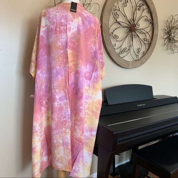 NWT TORRID Gorgeous Tie Dye Ruana - One Size - Swimsuit Cover Up - Picture 5 of 8